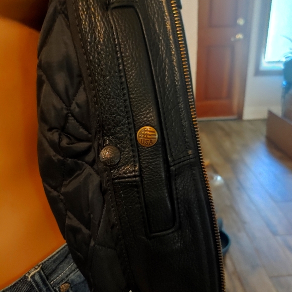 US MADE LEATHER MOTORCYCLE JACKET NWOT - Picture 8 of 11